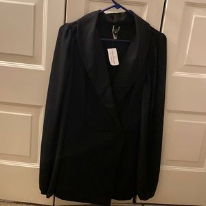 Black blazer romper size Lg